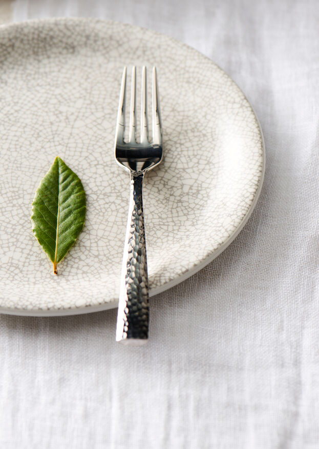 Utopia | Tableware | Ink Crackle Grey Coupe Plate 30cm (11 3/4") | Bespoke77