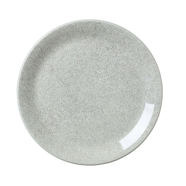 Utopia | Tableware | Ink Crackle Grey Coupe Plate 25.25cm (10") | Bespoke77