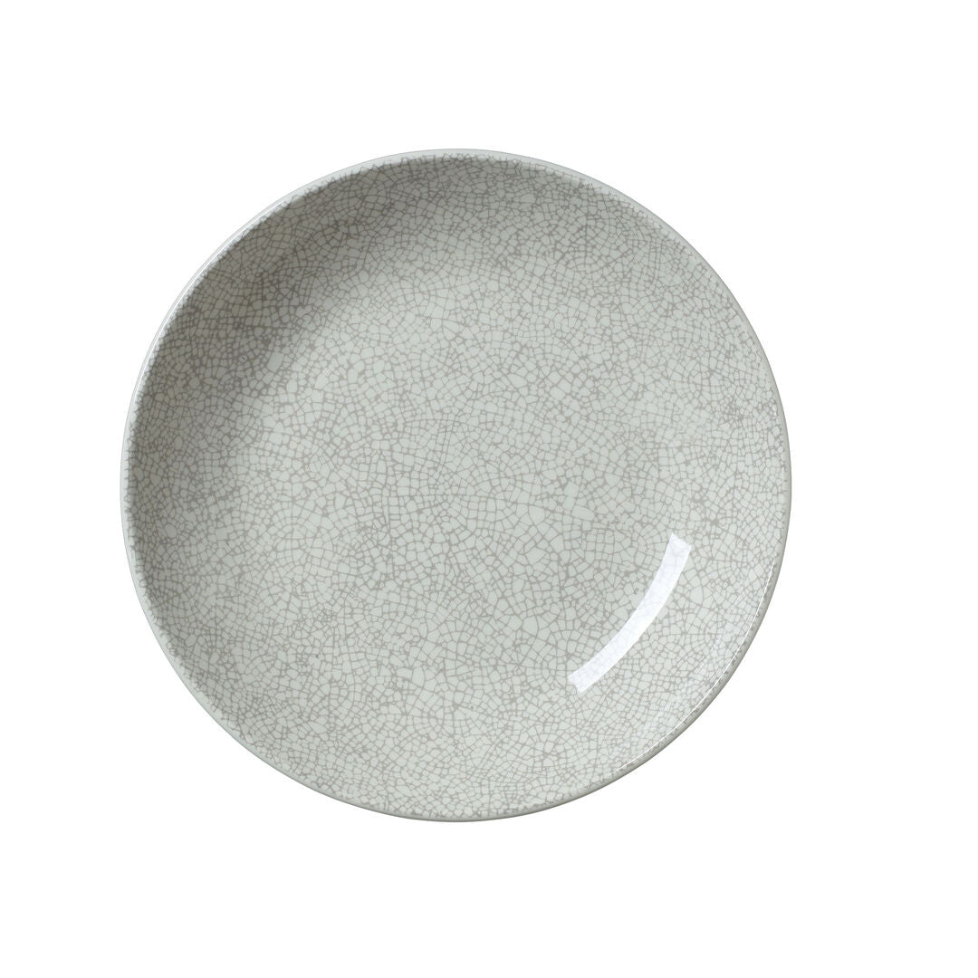 Utopia | Tableware | Ink Crackle Grey Coupe Bowl 21.6cm 83.5cl (8 1/2" 29 2/5oz) | Bespoke77