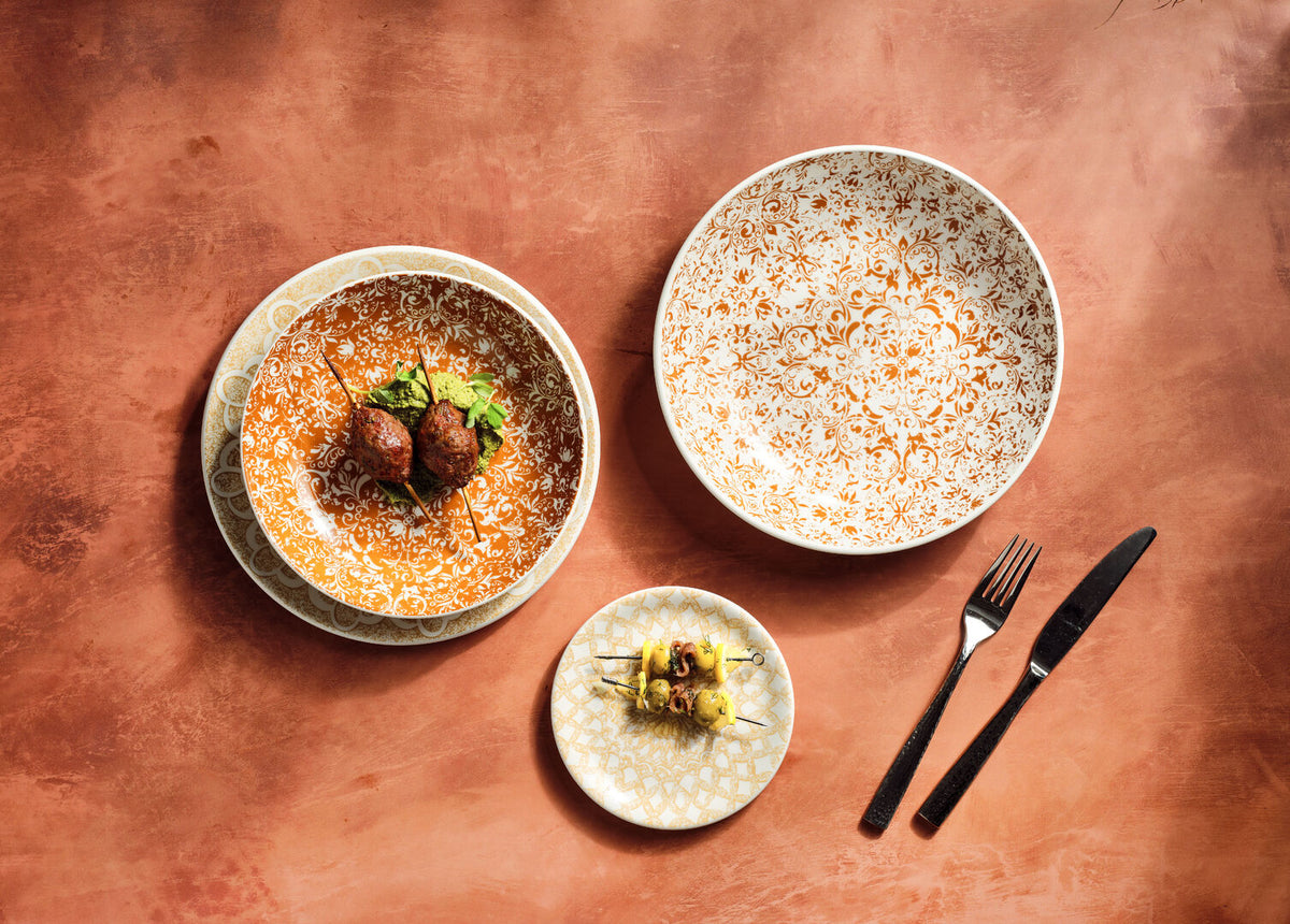 Utopia | Tableware | Ink Legacy Ginger Coupe Plate 15.25cm (6") | Bespoke77