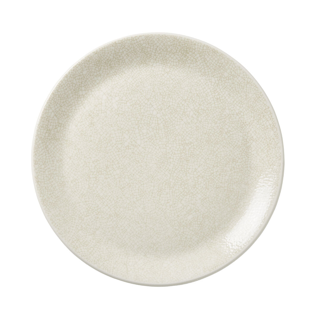 Utopia | Tableware | Ink Crackle Taupe Coupe Plate 28cm (11") | Bespoke77
