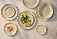 Utopia | Tableware | Ink Crackle Taupe Coupe Plate 28cm (11") | Bespoke77