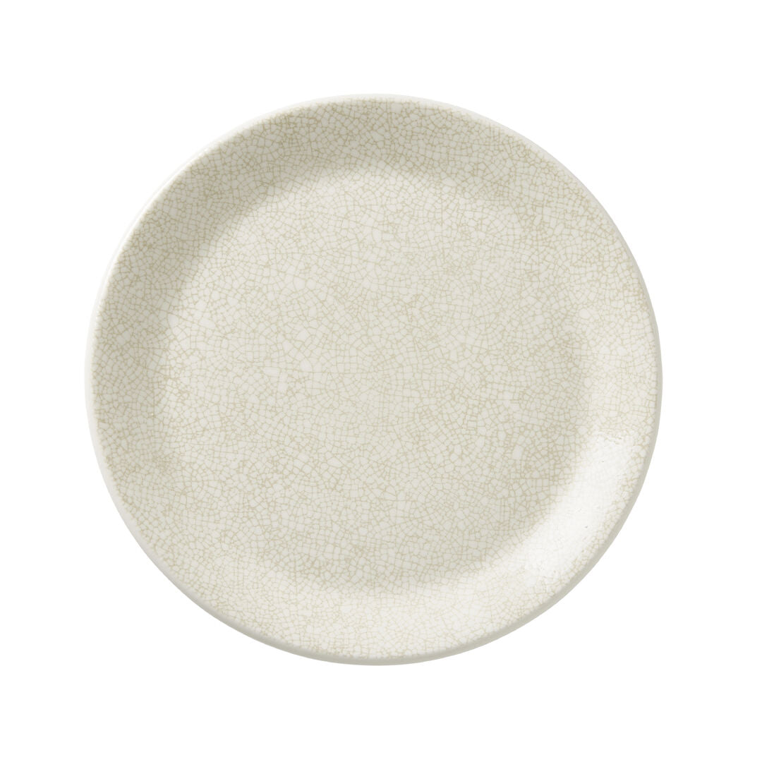 Utopia | Tableware | Ink Crackle Taupe Coupe Plate 25.25cm (10") | Bespoke77