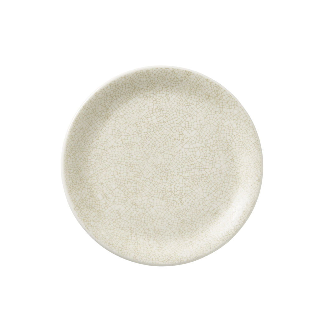 Utopia | Tableware | Ink Crackle Taupe Coupe Plate 20.25cm (8") | Bespoke77