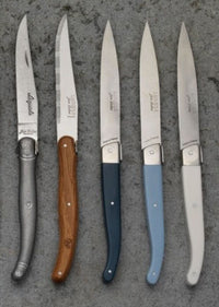 Utopia | Cutlery | Laguiole Stand Up Dark Blue 1.2mm Blade With ABS Handle | Bespoke77