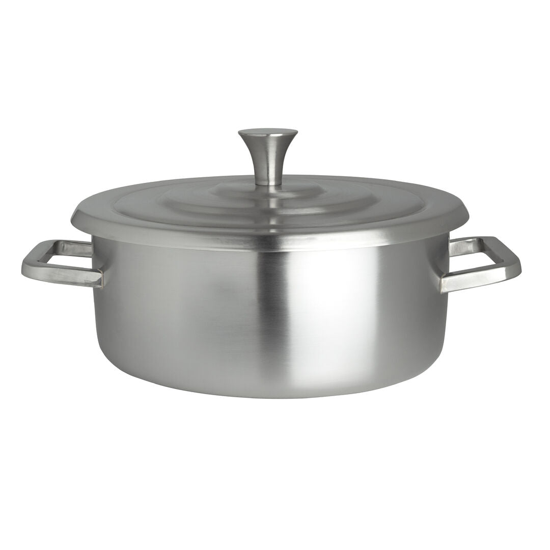 Homestyle Brushed Stainless Round Chafer 30.5 x 25.4 x 12.7cm 1.9ltr (12 x 10 x 5" 2qts)