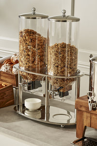 Homestyle Brushed Stainless Round Chafer 38.1 x 31.8 x 12.7cm 3.8ltr (15 x 12 1/2 x 5" 4qts)