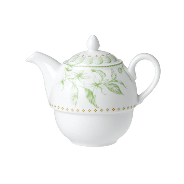 Utopia | Tableware | Hive Green Coupe Tea For One Teapot 12.4cm 46cl (5" 16oz) | Bespoke77