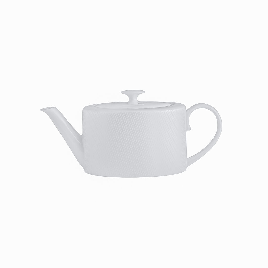 Utopia | Tableware | Lahari Coupe 2 Cup Oval Teapot 10cm 55cl (4" 19 1/3oz) | Bespoke77