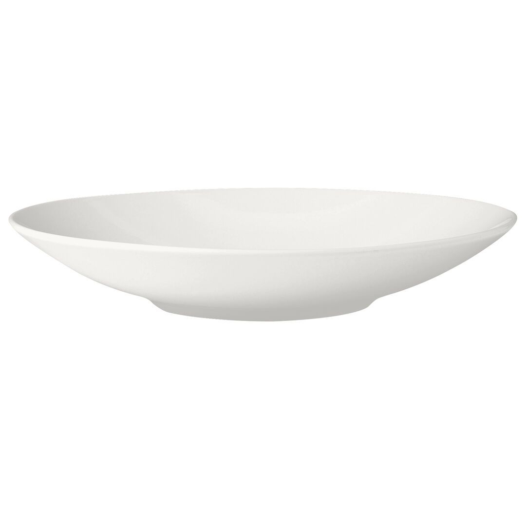 Utopia | Tableware | Monaco White Contour Bowl 20.25cm 61.75cl (8" 21 2/3oz) | Bespoke77