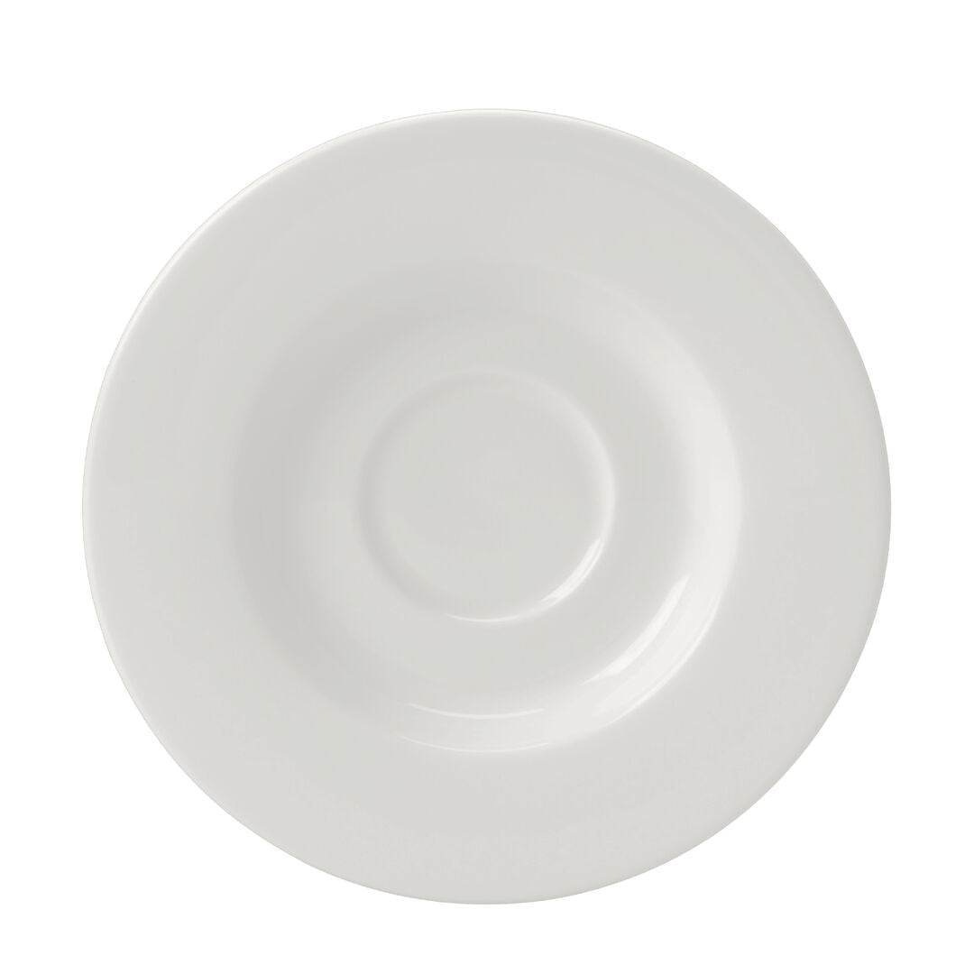 Utopia | Tableware | Monaco White Fine Saucer 11.75cm (4 5/8") | Bespoke77