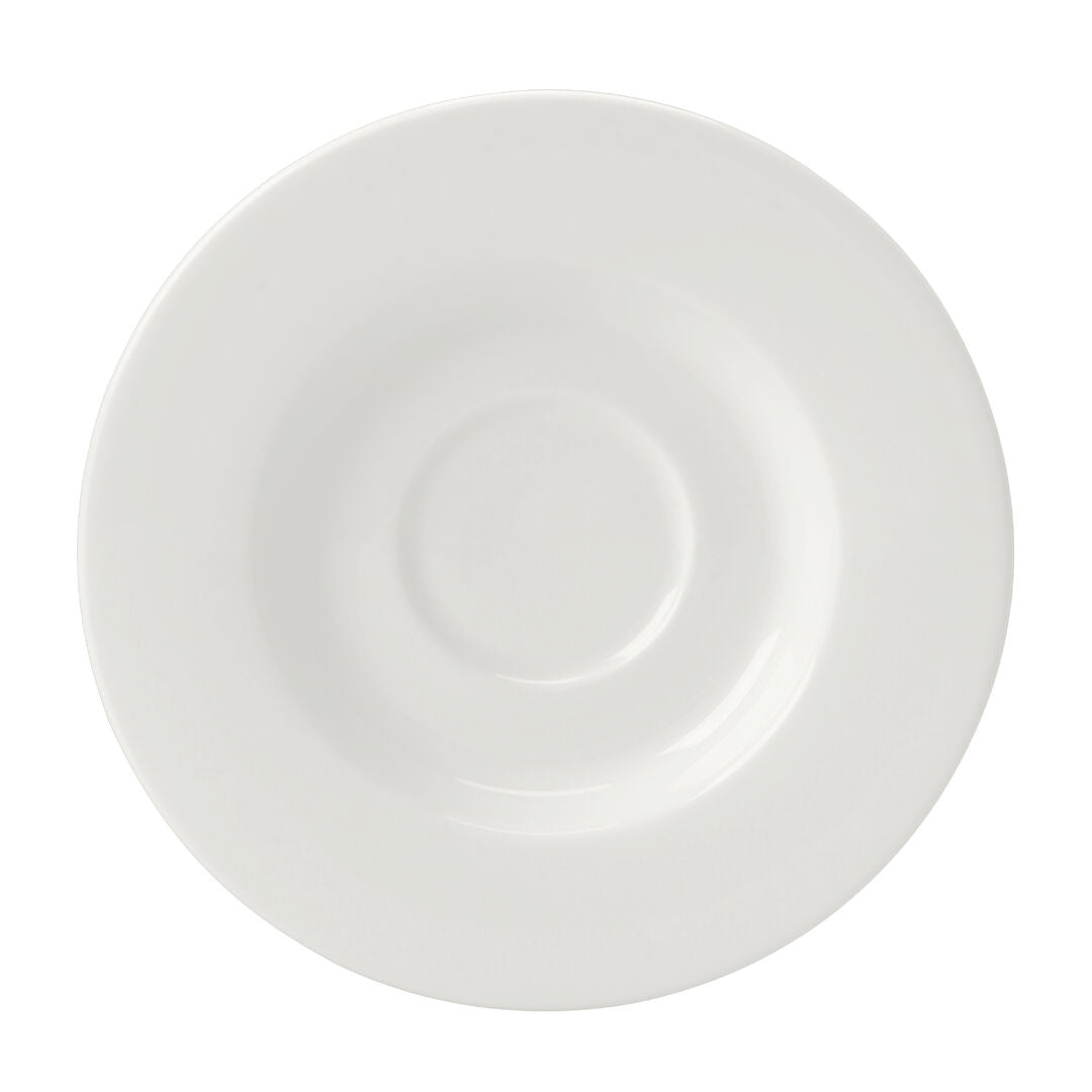 Utopia | Tableware | Monaco White Fine Saucer 16.5cm (6 1/2") | Bespoke77
