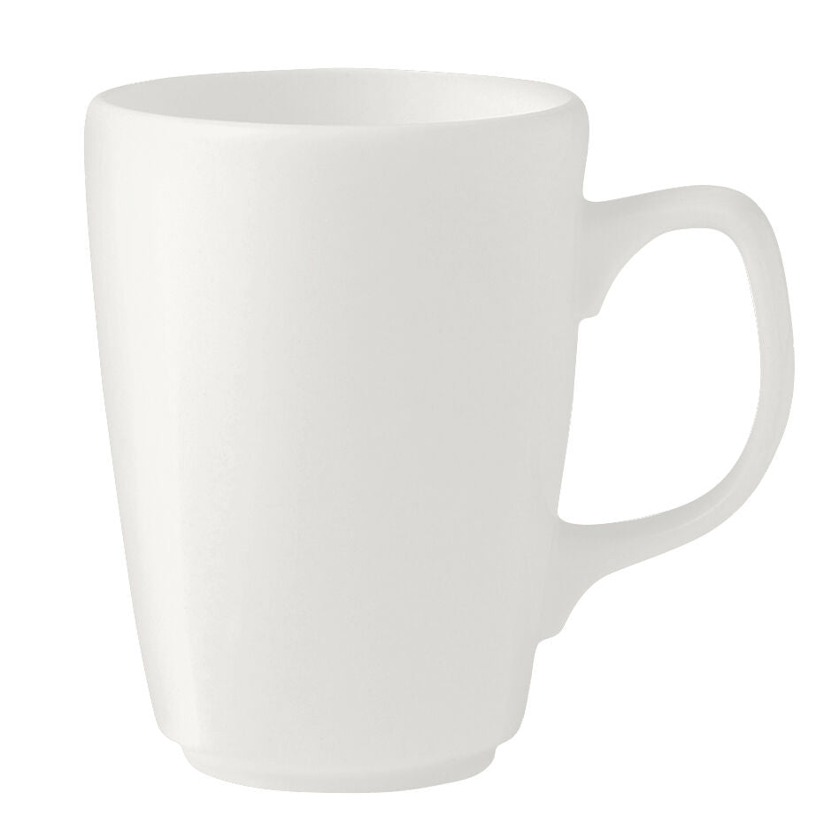 Utopia | Tableware | Monaco White Mug 23.5cl (8 1/4oz) | Bespoke77