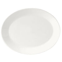 Utopia | Tableware | Monaco White Oval Coupe Plate 28cm (11") | Bespoke77