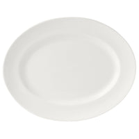 Utopia | Tableware | Monaco White Oval Vogue Plate 28cm (11") | Bespoke77