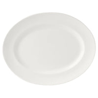 Utopia | Tableware | Monaco White Oval Vogue Plate 20.25cm (8") | Bespoke77