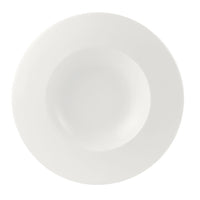Utopia | Tableware | Monaco White Float Large Well 30.5cm 54.75cl (12" 19 1/3oz) | Bespoke77