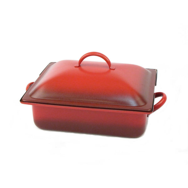 Homestyle Red/Black Induction Rectangle Chafer 39.4 x 27.9 x 20.3cm 3.8ltr (15 1/2 x 11 x 8" 4qts)