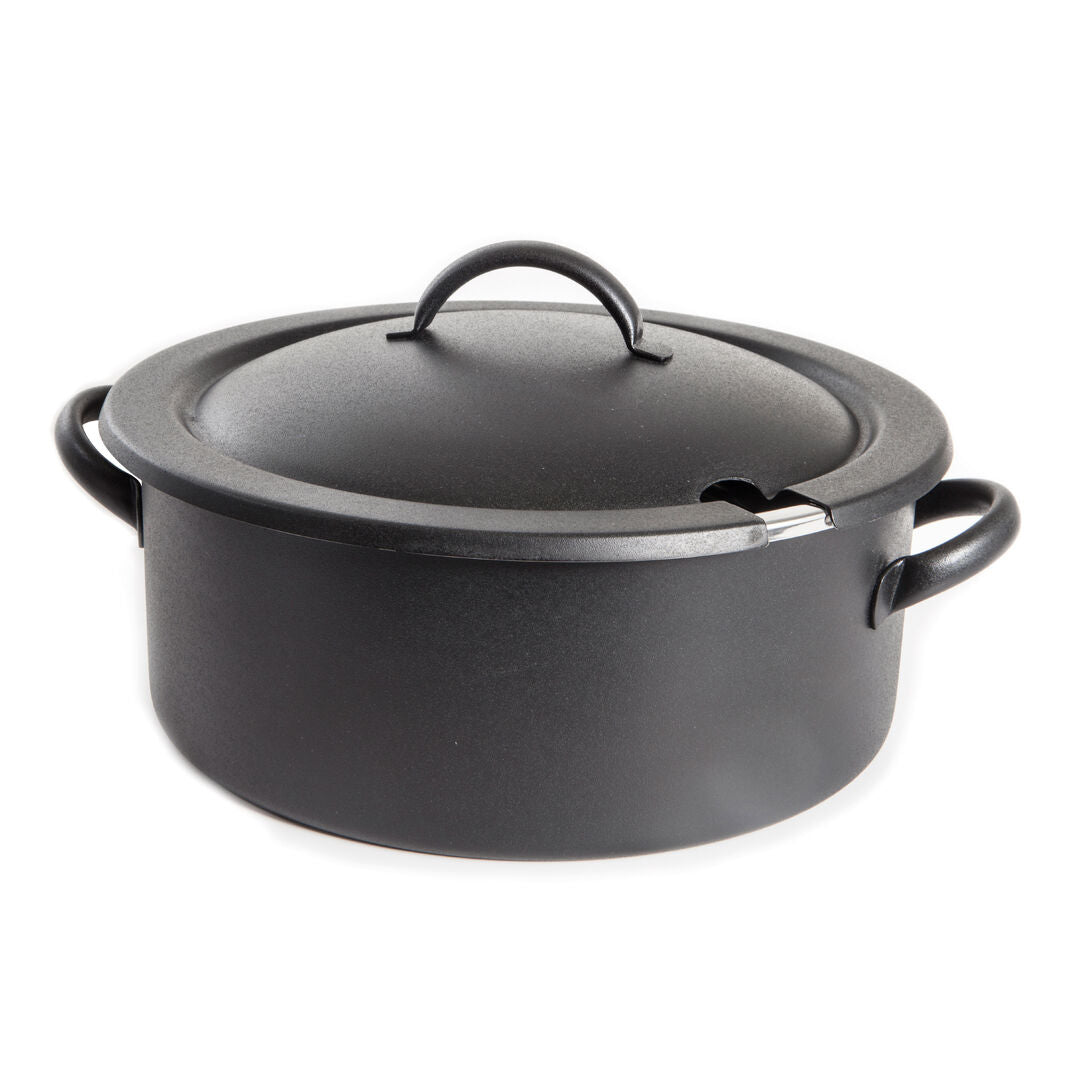 Homestyle Black Induction Marmite Chafer 36.2 x 30.5 x 17.8cm 5.2ltr (14 1/4 x 12 x 7" 5 1/2qt)
