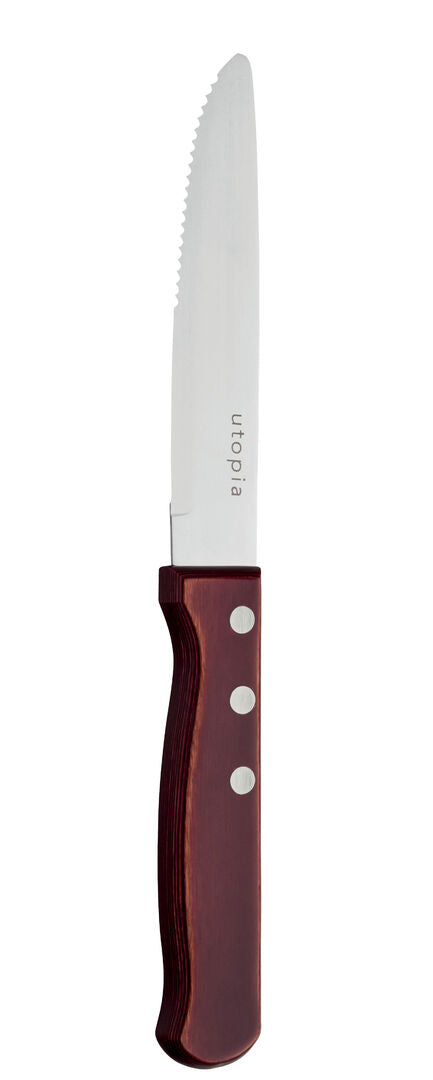 Jumbo Polywood 3 Stud Steak Knife