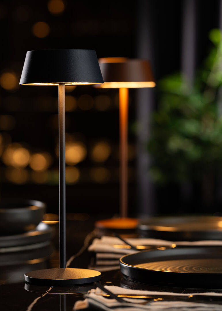 Martinique LED Cordless Lamp 30cm - Black