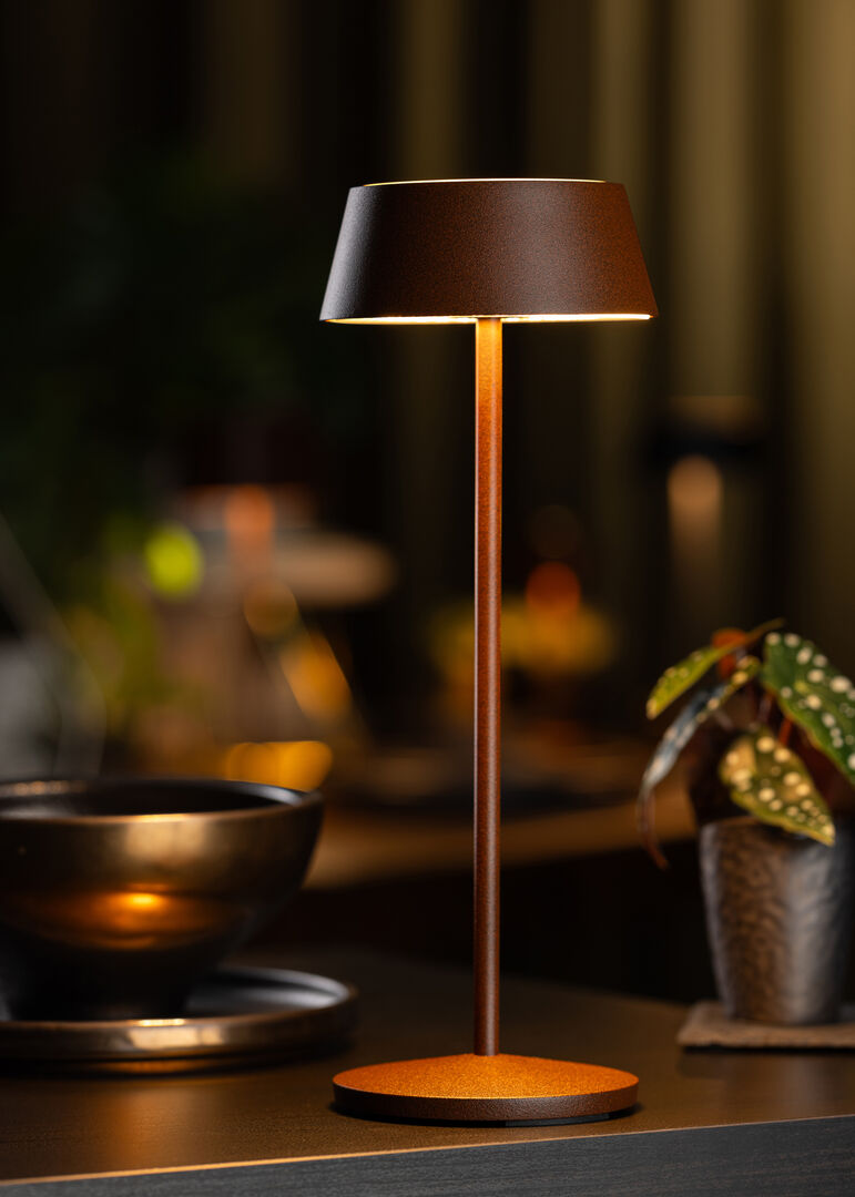 Martinique LED Cordless Lamp 30cm - Corten