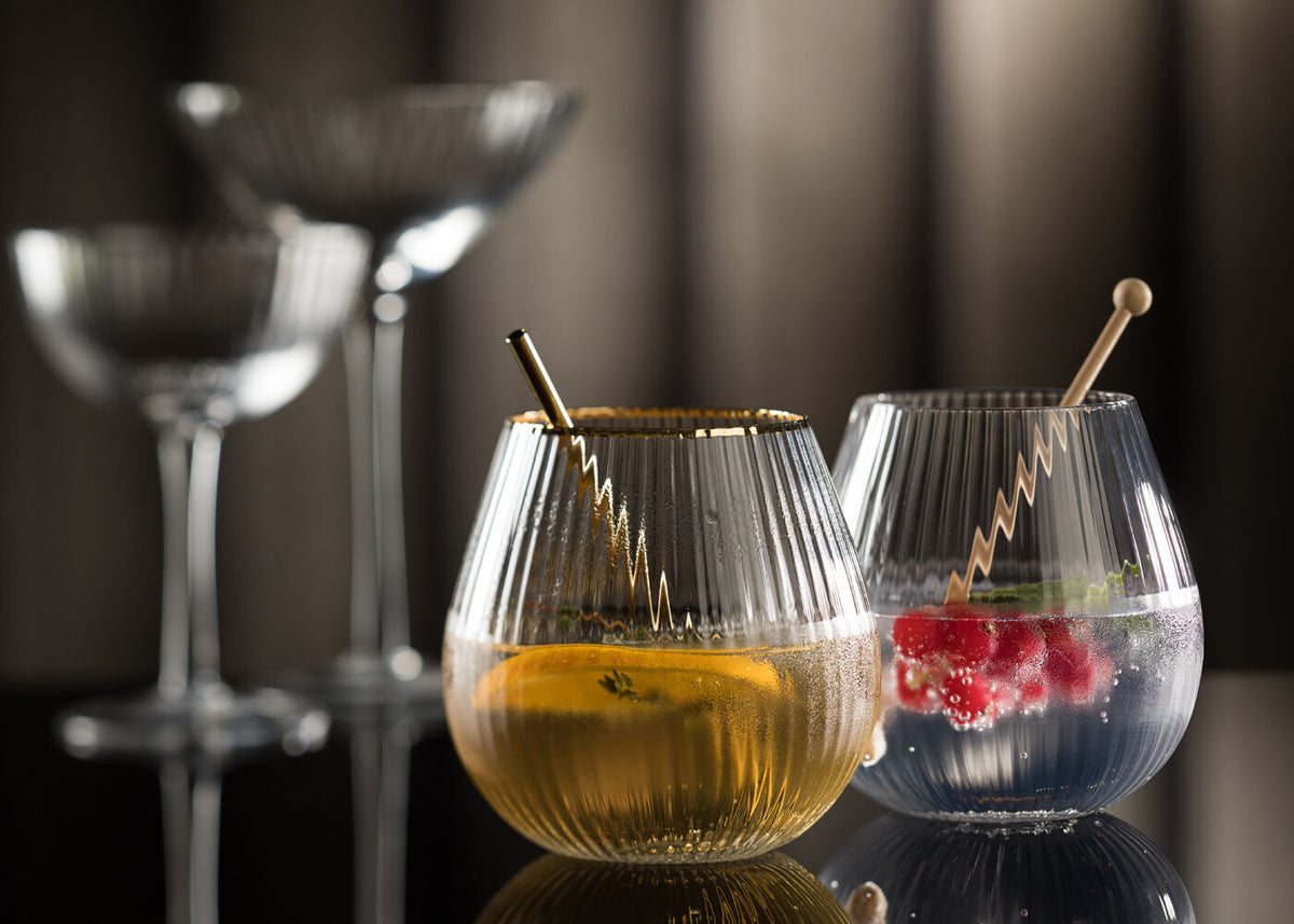 Hayworth Stemless Gin 22oz (65cl) - Gold Rim