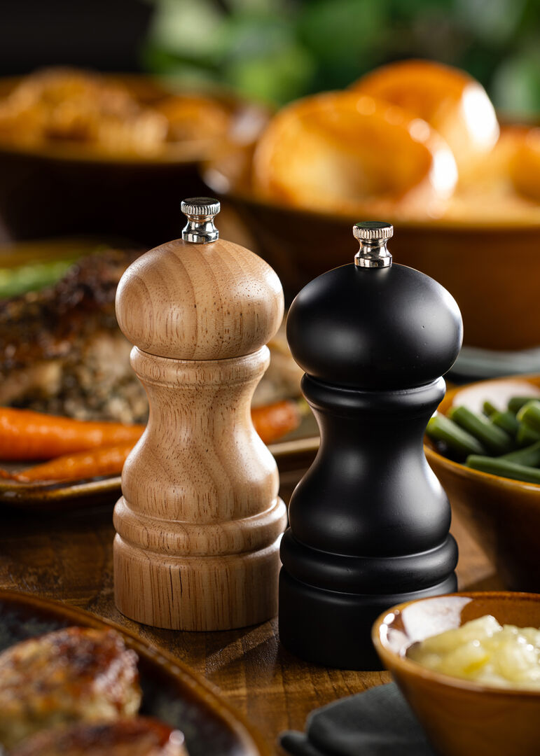 Light Wood Salt/Pepper Grinder 5" (13cm)