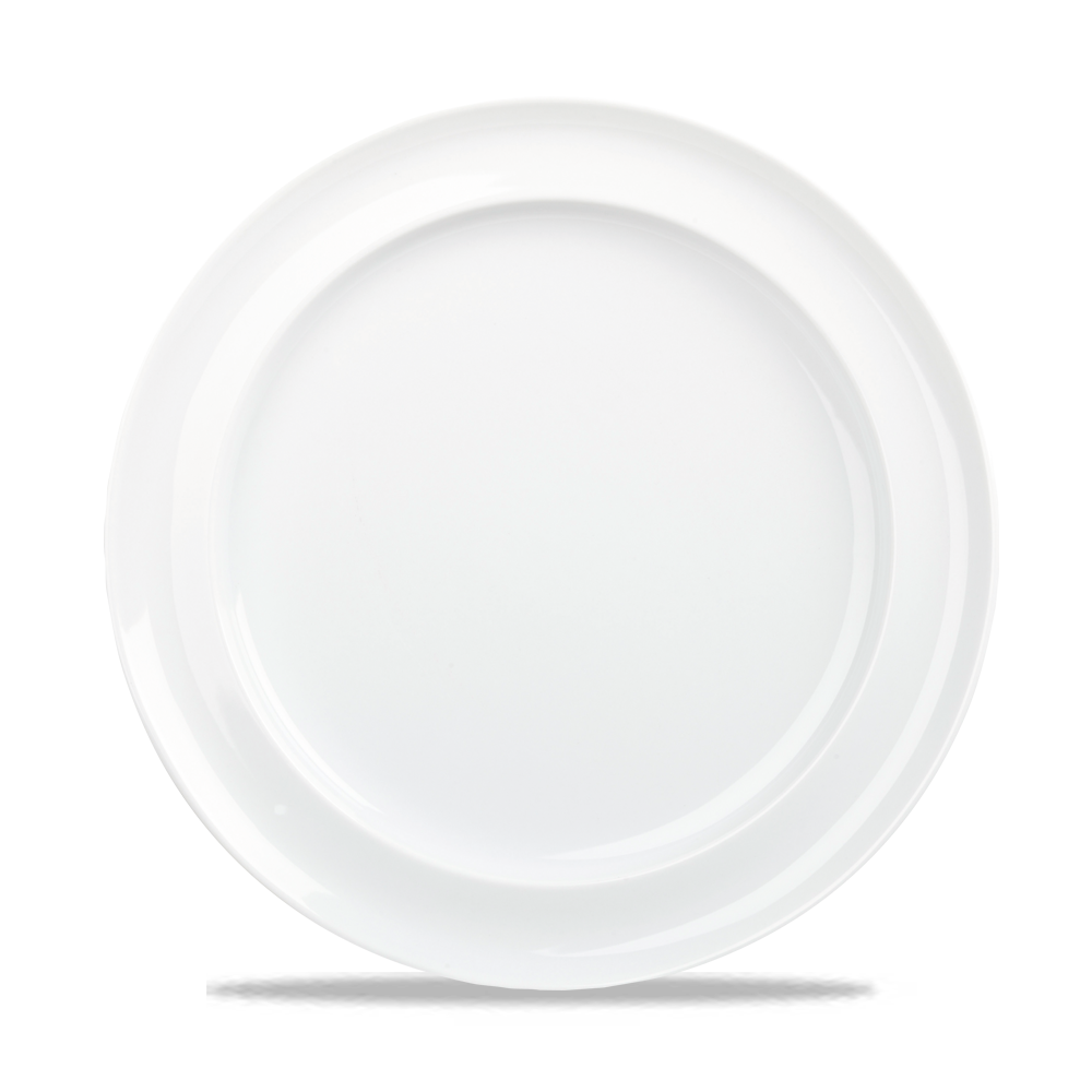 Art De Cuisine Future Care White Flat Base Porcelain Dinner Plate