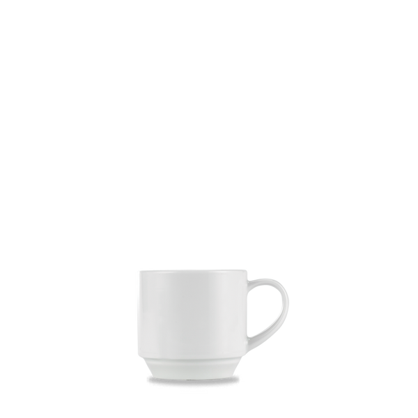 Art De Cuisine Menu White Porcelain Stacking Teacup 7 1/2oz