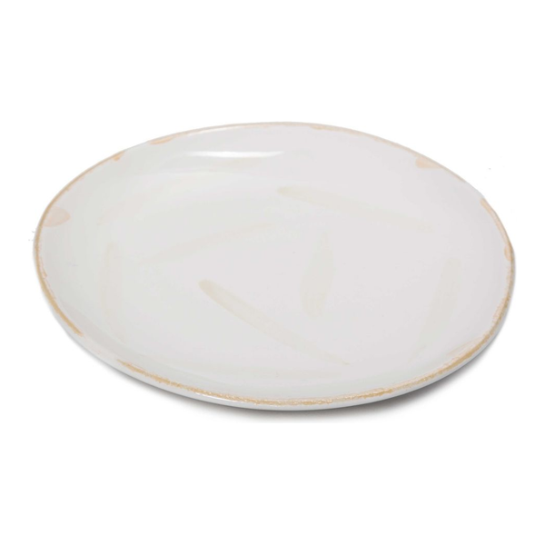 Off White Wonky Stoneware 21cm Bar Snack Plate - BESPOKE 77