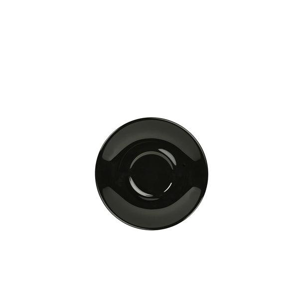 Genware Porcelain Black Saucer 12cm/4.75" - BESPOKE 77