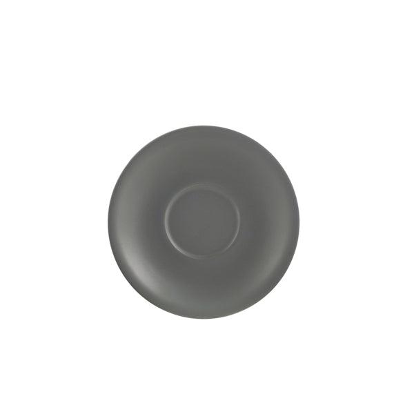Genware Porcelain Matt Grey Saucer 16cm/6.25" - BESPOKE 77