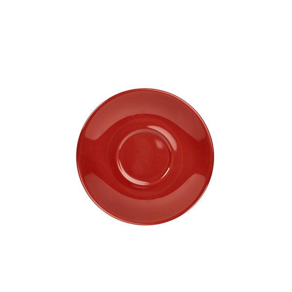 Genware Porcelain Red Saucer 16cm/6.25" - BESPOKE 77