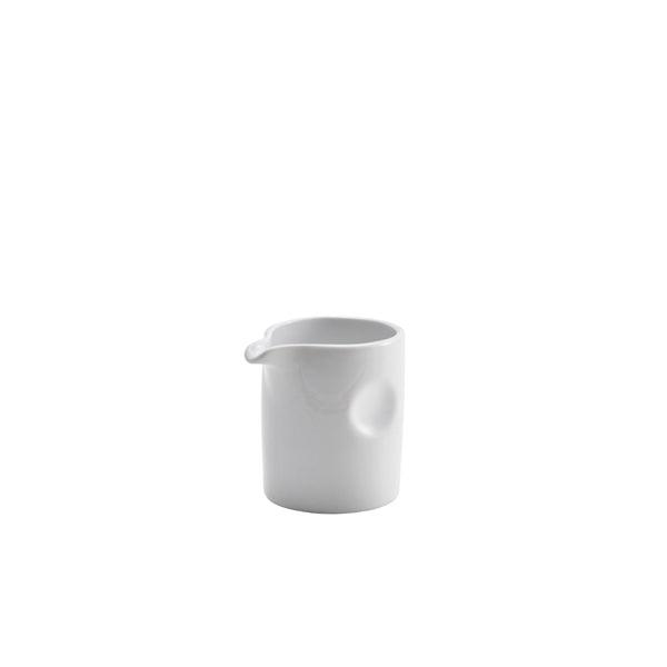 Genware Porcelain Pinched Solid Milk Jug 8.5cl/3oz - BESPOKE 77