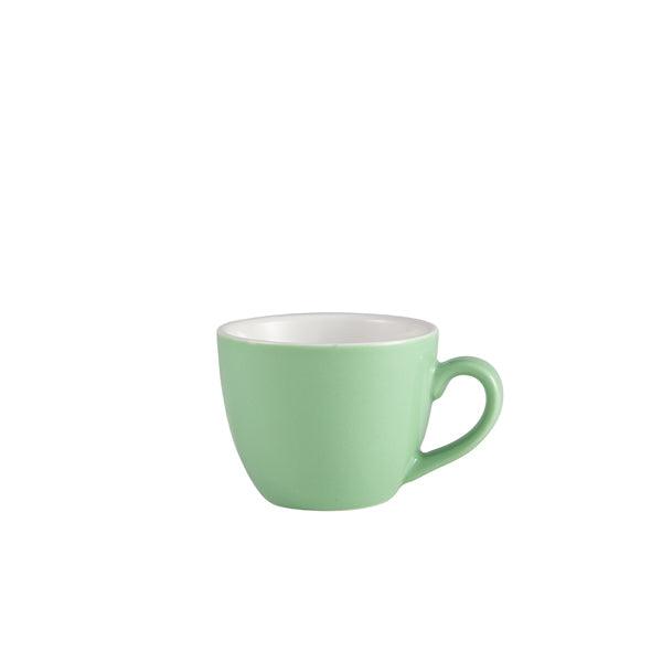 Genware Porcelain Green Bowl Shaped Cup 9cl/3oz - BESPOKE 77