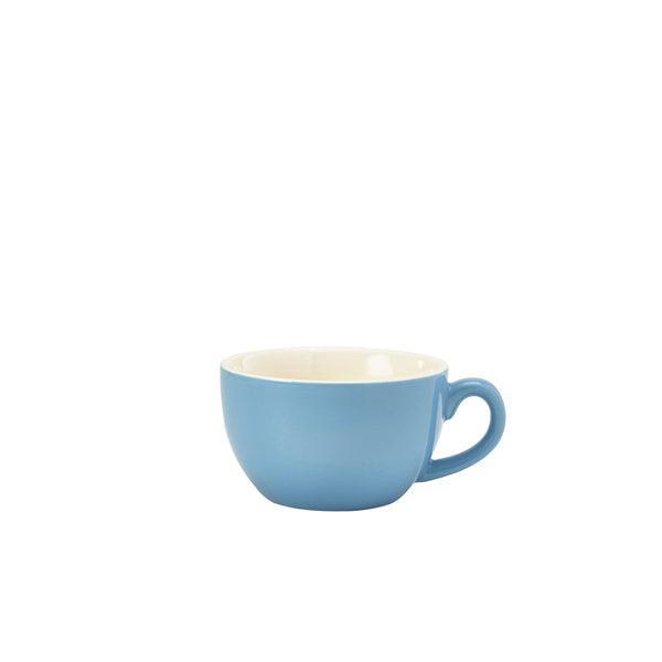 Genware Porcelain Blue Bowl Shaped Cup 17.5cl/6oz - BESPOKE 77
