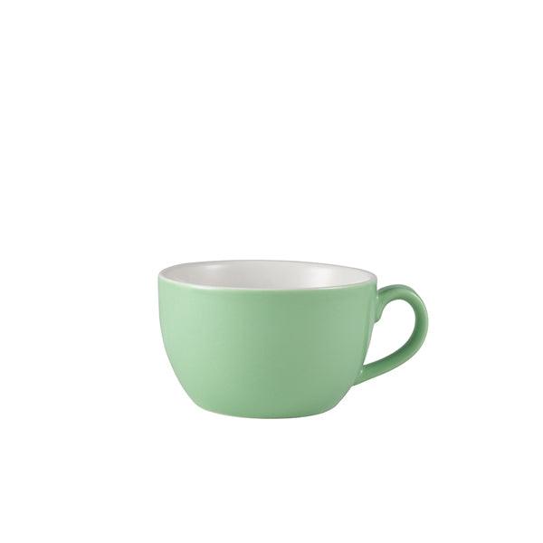 Genware Porcelain Green Bowl Shaped Cup 25cl/8.75oz - BESPOKE 77