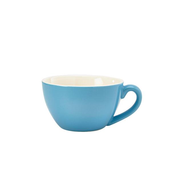 Genware Porcelain Blue Bowl Shaped Cup 34cl/12oz - BESPOKE 77