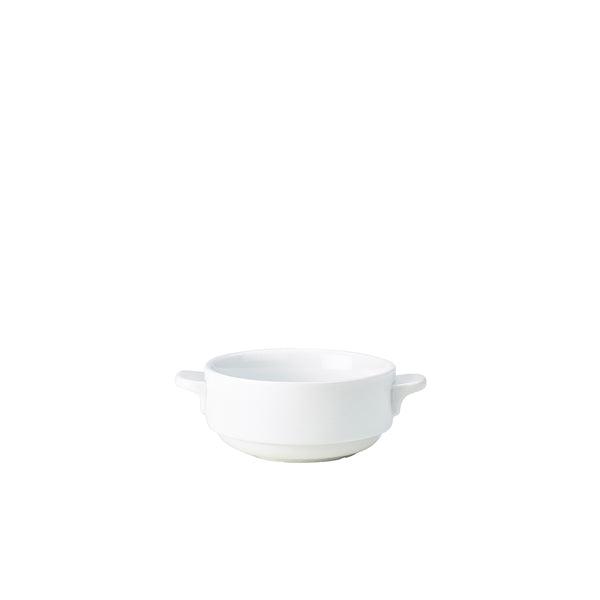 Genware Porcelain Lugged Soup Bowl 25cl/8.75oz - BESPOKE 77
