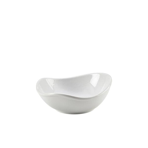 Genware Porcelain Organic Triangular Bowl 15cm/6" - BESPOKE 77