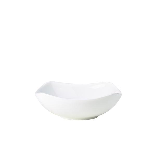 Genware Porcelain Rounded Square Bowl 17cm/6.5" - BESPOKE 77