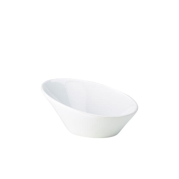 Genware Porcelain Oval Sloping Bowl 16cm/6.25" - BESPOKE 77