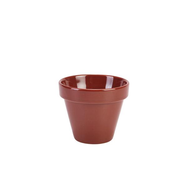 Genware Porcelain Plant Pot 11.5 x 9.5cm/4.5 x 3.75" - BESPOKE 77