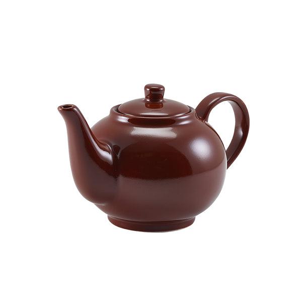GenWare Porcelain Brown Teapot 45cl/15.75oz - BESPOKE 77