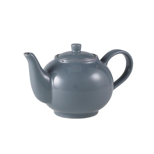 Genware Porcelain Grey Teapot 45cl/15.75oz - BESPOKE 77