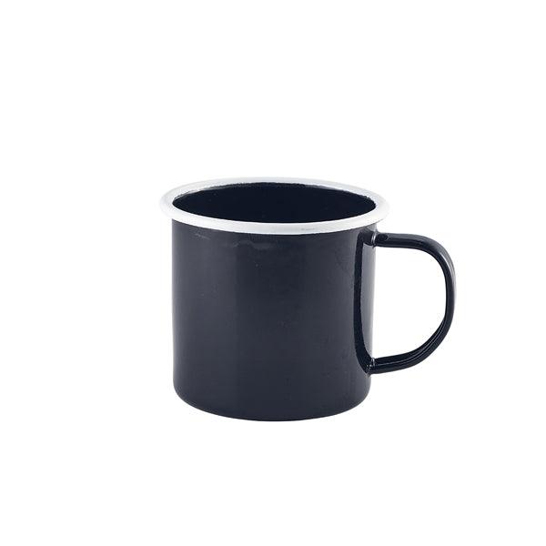 Enamel Mug Black with White Rim 36cl/12.5oz - BESPOKE 77