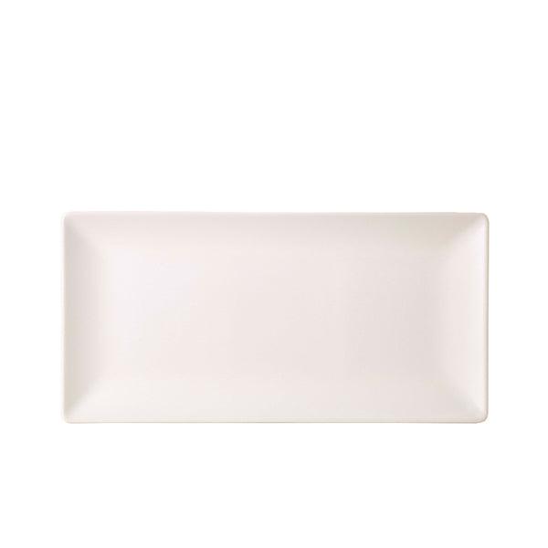 Luna Stoneware White Rectangular Plate 25 x 15cm/10 x 6" - BESPOKE 77
