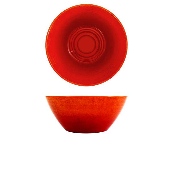 Orange Glazed Melamine Casablanca Bowl 24.5 x 10cm - BESPOKE 77