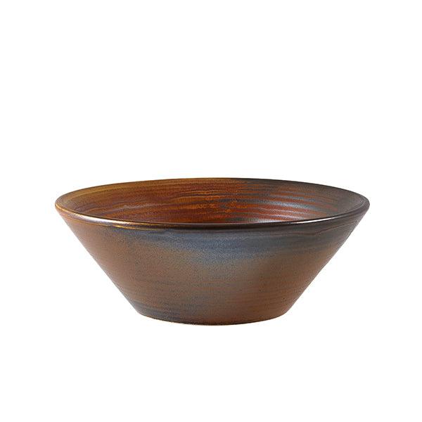 Terra Porcelain Rustic Copper Conical Bowl 14cm - BESPOKE 77